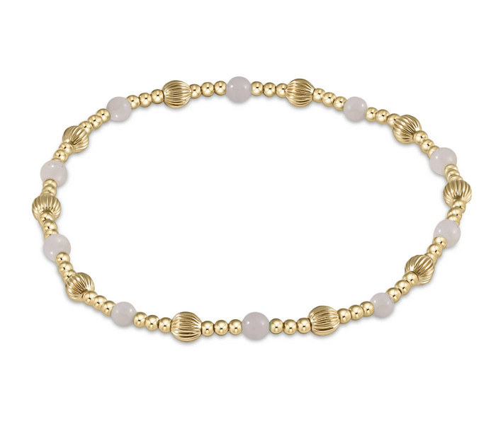 dignity sincerity pattern 4mm bead bracelet - labradorite by enewton