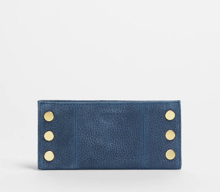 Hammitt 110 North Wallet in Skies Nubuck with Brushed Gold