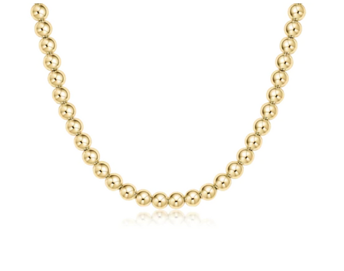 choker classic gold 6mm bead by enewton