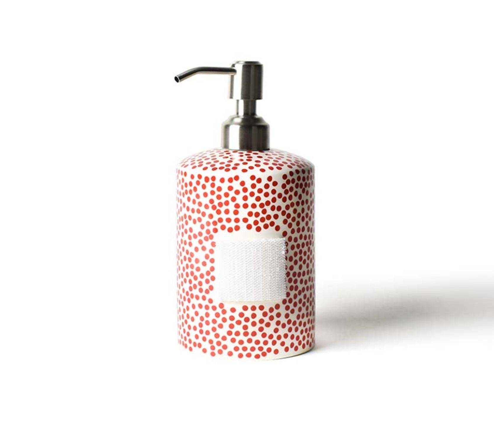 HAPPY EVERYTHING RED SMALL DOT MINI CYLINDER SOAP PUMP - A. Dodson's
