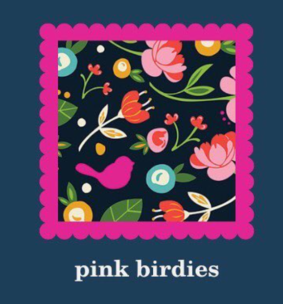 Nora Fleming Pink Birdies Guest Towels - A. Dodson's