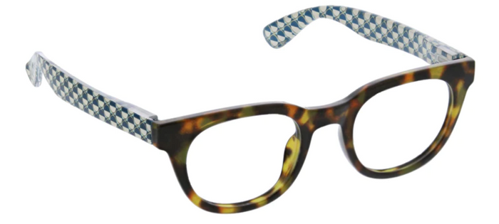 PEEPERS GEO DAZE BLUE LIGHT READERS - TORTOISE/BATIK