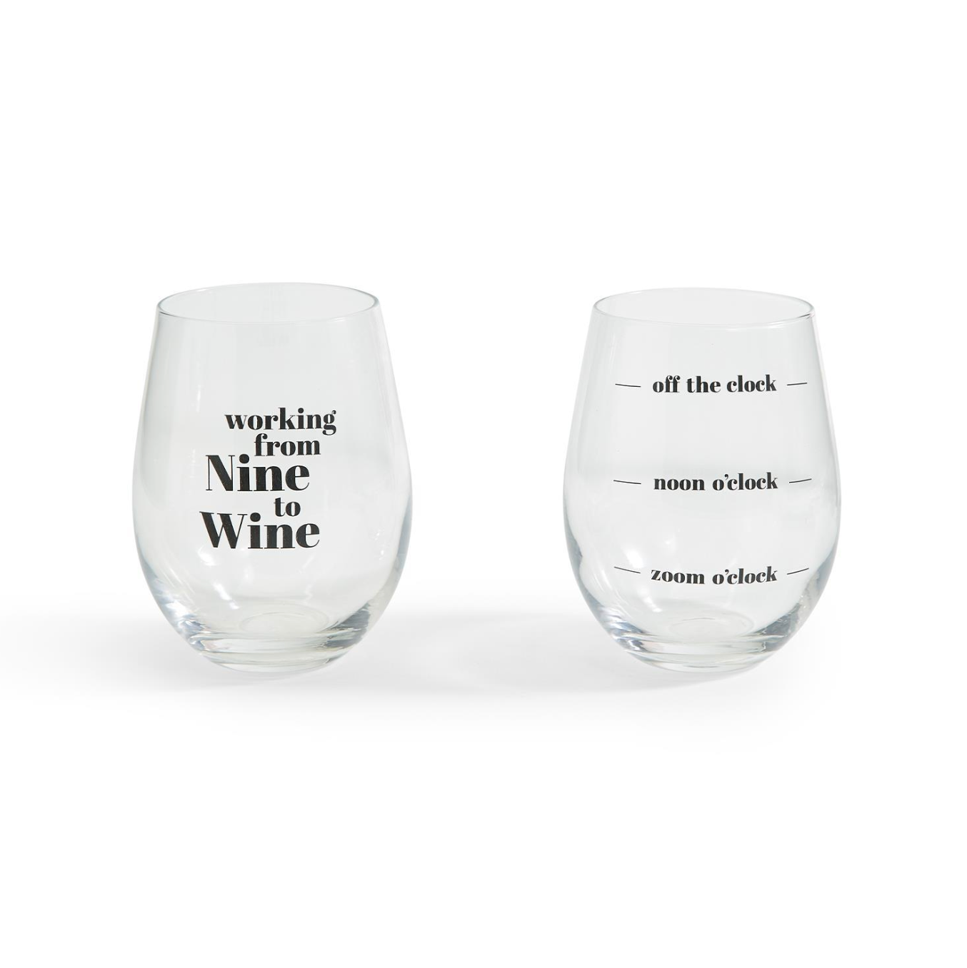 Wine o'clock Stemless Wine Glass - A. Dodson's