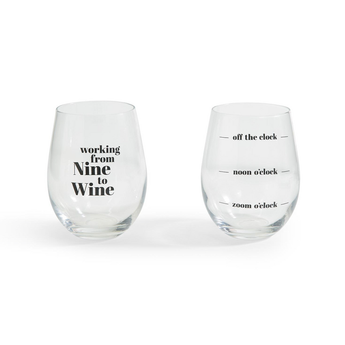 Wine o'clock Stemless Wine Glass