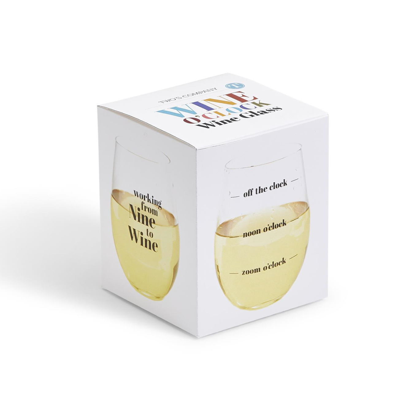 Wine o'clock Stemless Wine Glass - A. Dodson's