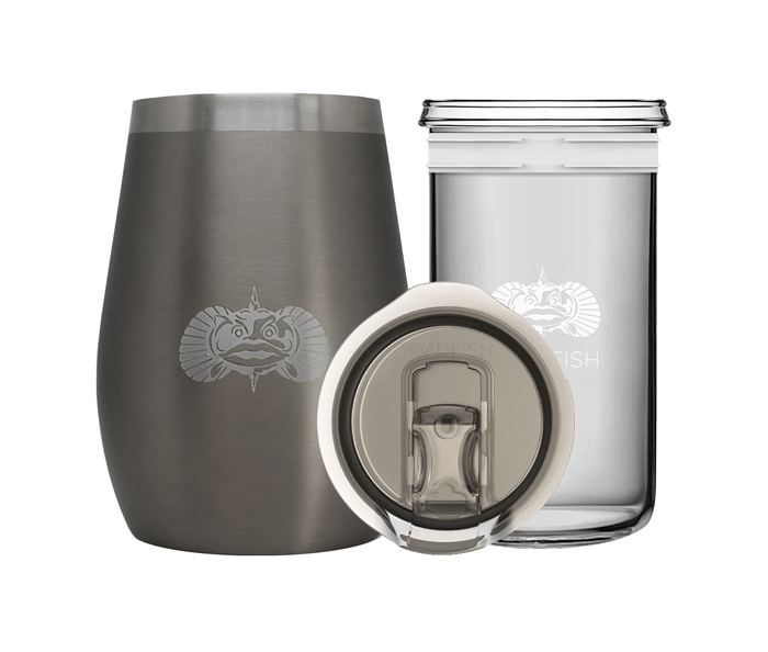 Non-Tipping 10oz Wine Tumbler - Graphite