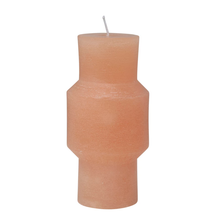 Unscented Totem Pillar Candle 6" - Citrus Color