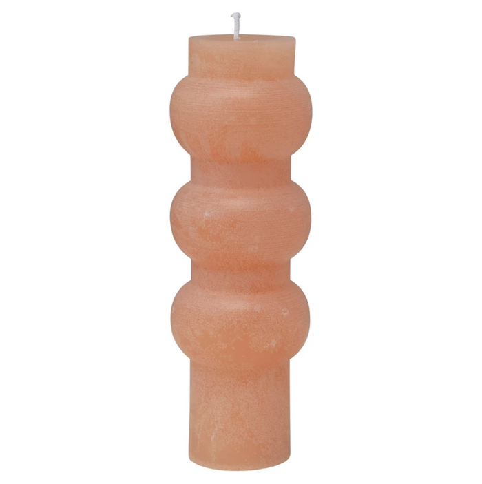 Unscented Totem Pillar Candle 3"x9" - Citrus Color