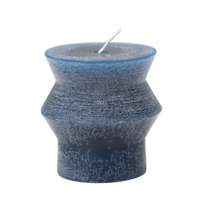 Unscented Totem Pillar Candle - Marine Color