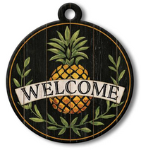 WELCOME WITH PINEAPPLE - ADOORNAMENTS