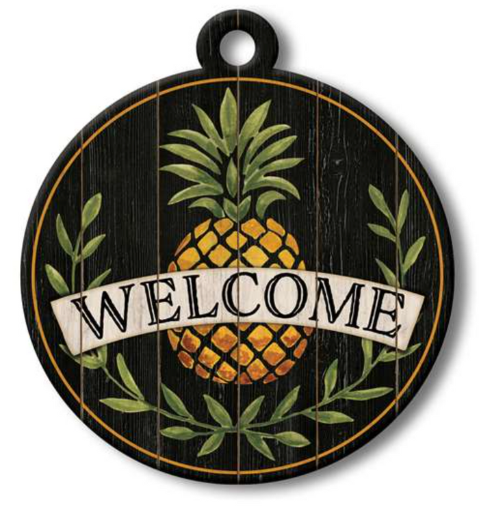 WELCOME WITH PINEAPPLE - ADOORNAMENTS