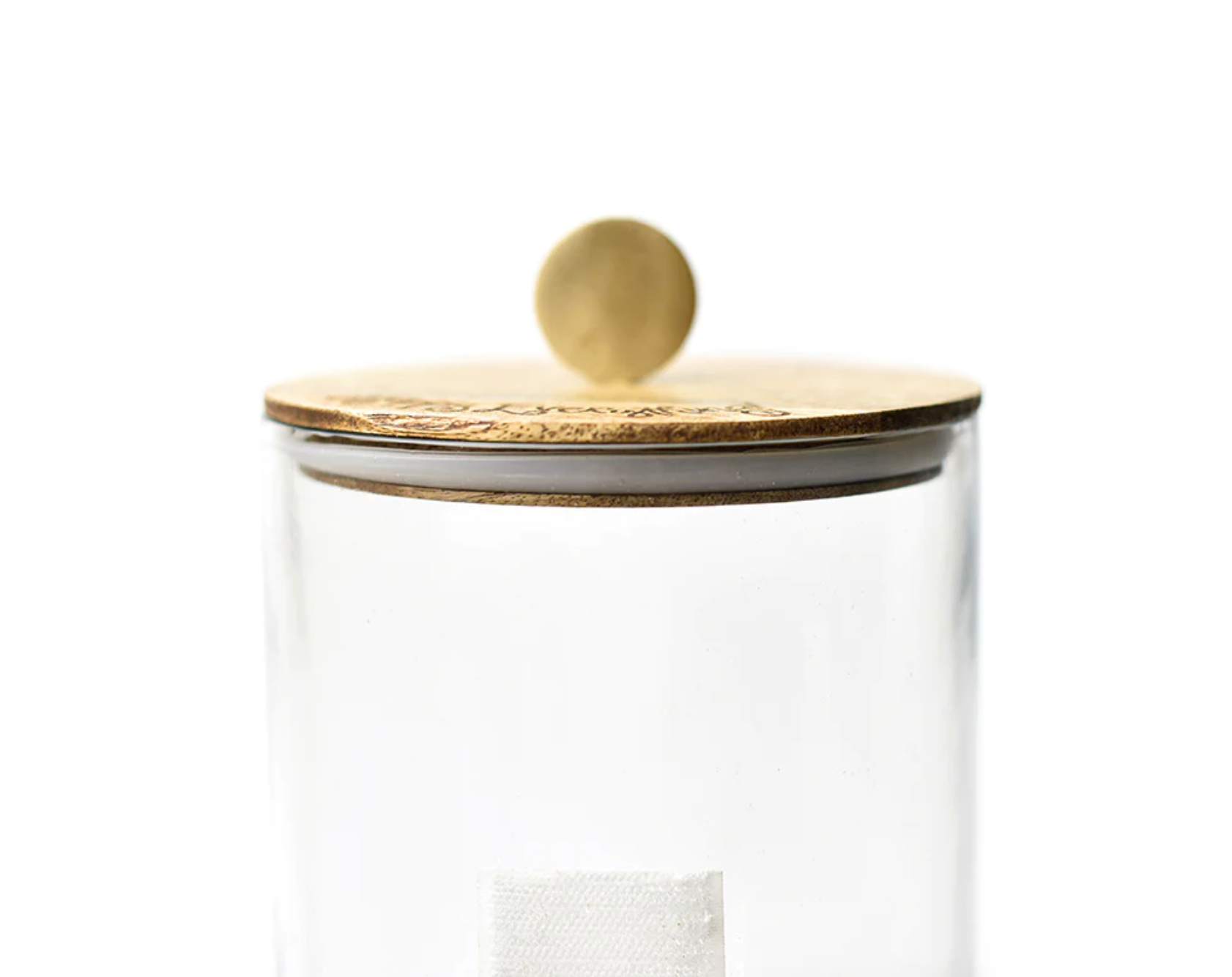 HAPPY EVERYTHING MINI WOODEN LID GLASS JAR - A. Dodson's