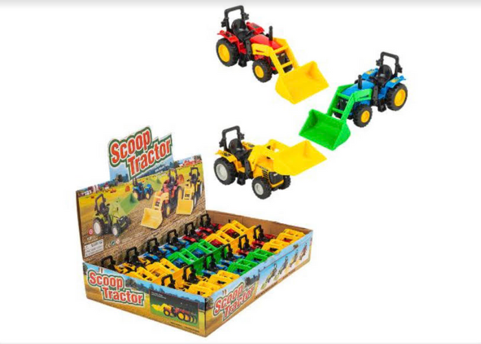 6" DIECAST SCOOP TRACTOR