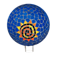 10" Mosaic Glass Gazing Ball, Sun
