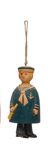 Hand-Painted Stoneware Nautical Bells w/ Jute Rope Hanger, Multi Color, 7 Styles - A. Dodson's