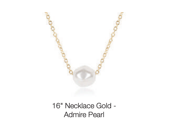16" Necklace Gold - Admire Pearl by enewton