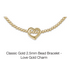 classic gold 2.5mm bracelet - love gold charm by enewton - A. Dodson's