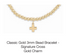 Classic Gold 3mm Bead Bracelet - Signature Cross Gold Charm by enewton - A. Dodson's