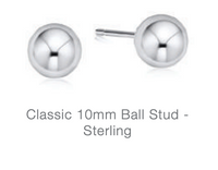 classic 10mm ball stud - sterling by enewton