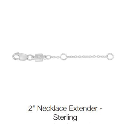 2" necklace extender sterling by enewton