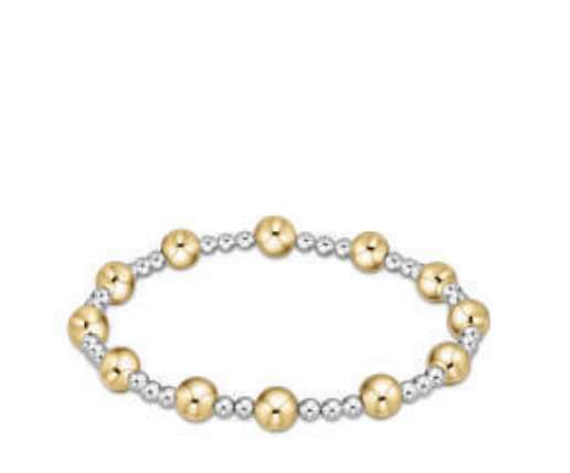 enewton Extends - Classic Sincerity Pattern 6mm Bead Bracelet - Mixed Metal by enewton