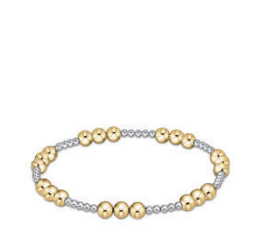 enewton Extends - Classic Joy Pattern 5mm Bead Bracelet - Mixed Metal by enewton