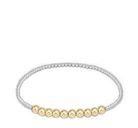 enewton Extends - Classic Beaded Bliss 2.5mm Bead Bracelet - 5mm - Mixed Metal by enewton