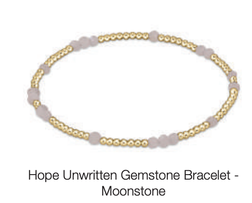 hope unwritten gemstone bracelet - moonstone by enewton