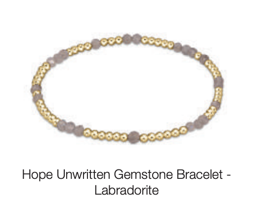 hope unwritten gemstone bracelet - labradorite by enewton