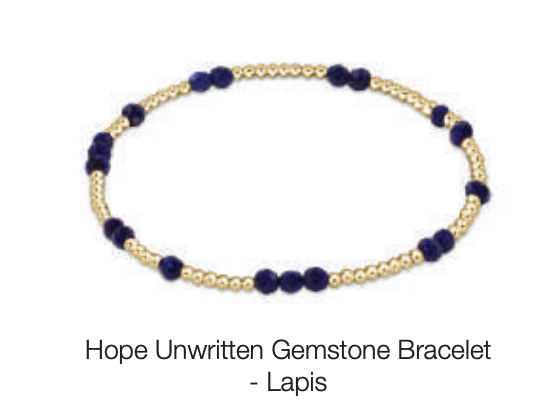 hope unwritten gemstone bracelet - lapis by enewton