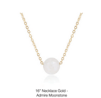 16" Necklace Gold - Admire Moonstone by enewton