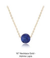 16" Necklace Gold - Admire Lapis by enewton