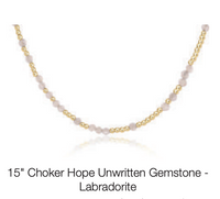 15" choker hope unwritten gemstone - labradorite by enewton