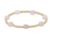 admire 3mm bead bracelet - pink opal by enewton