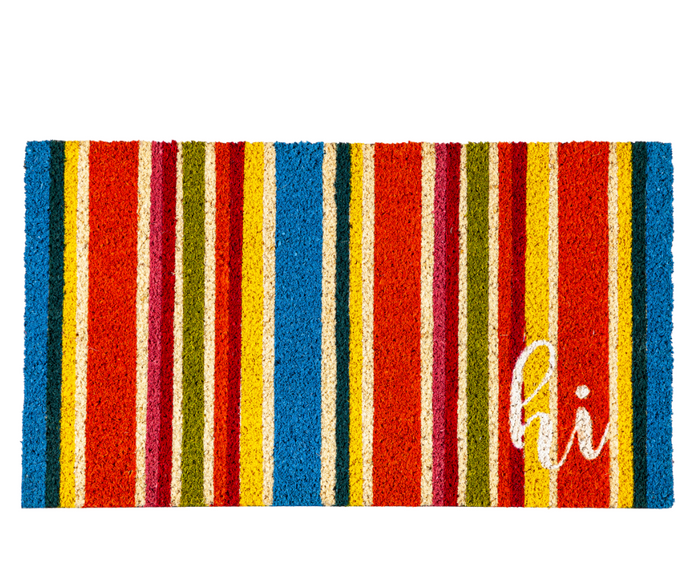 Multicolor Stripes Coir Mat