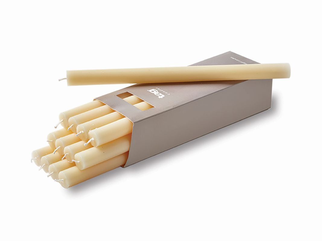 12" STRAIGHT CANDLE - IVORY
