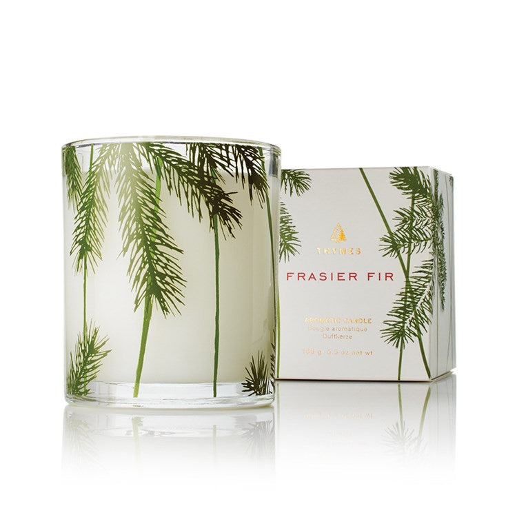 FRASIER FIR POURED CANDLE PINE NEEDLE DESIGN