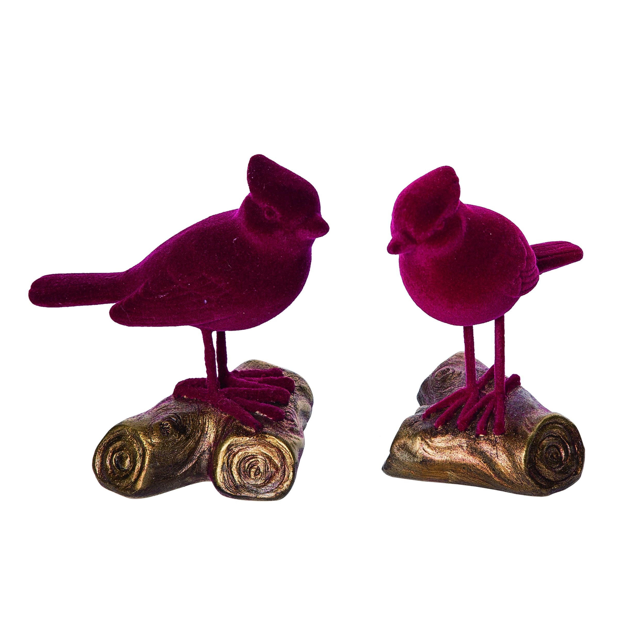 Resin Flocked Cardinal Decor - A. Dodson's