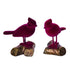 Resin Flocked Cardinal Decor - A. Dodson's