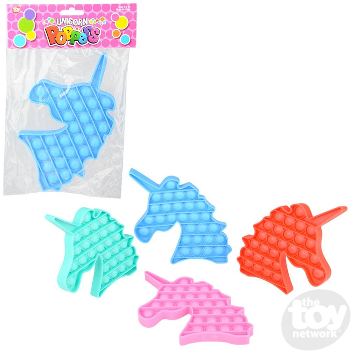 8" Unicorn Bubble Poppers