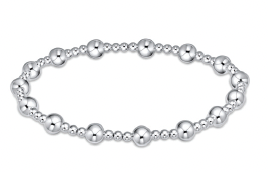 classic sincerity pattern 5mm bead bracelet - sterling by enewton