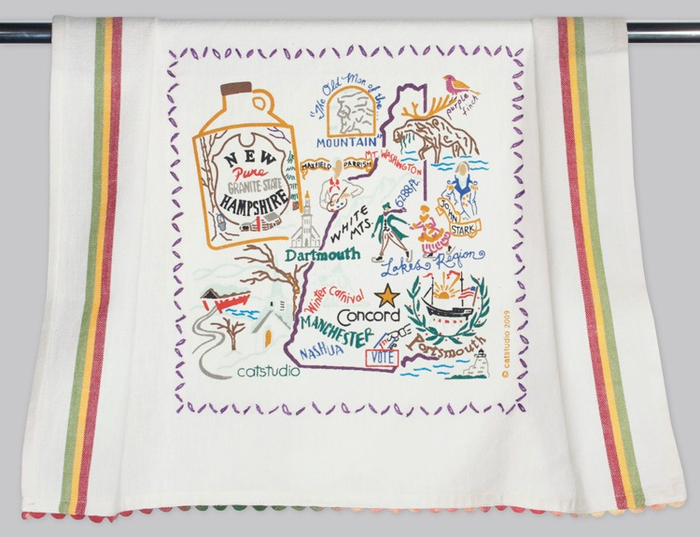 NEW HAMPSHIRE DISH TOWEL BY CATSTUDIO