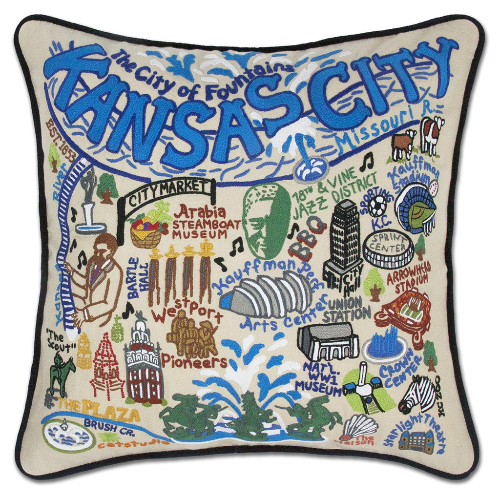 KANSAS CITY PILLOW BY CATSTUDIO - A. Dodson's