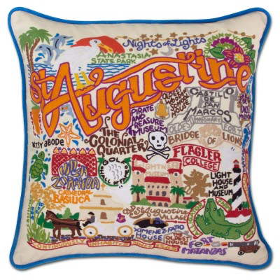 ST. AUGUSTINE PILLOW BY CATSTUDIO