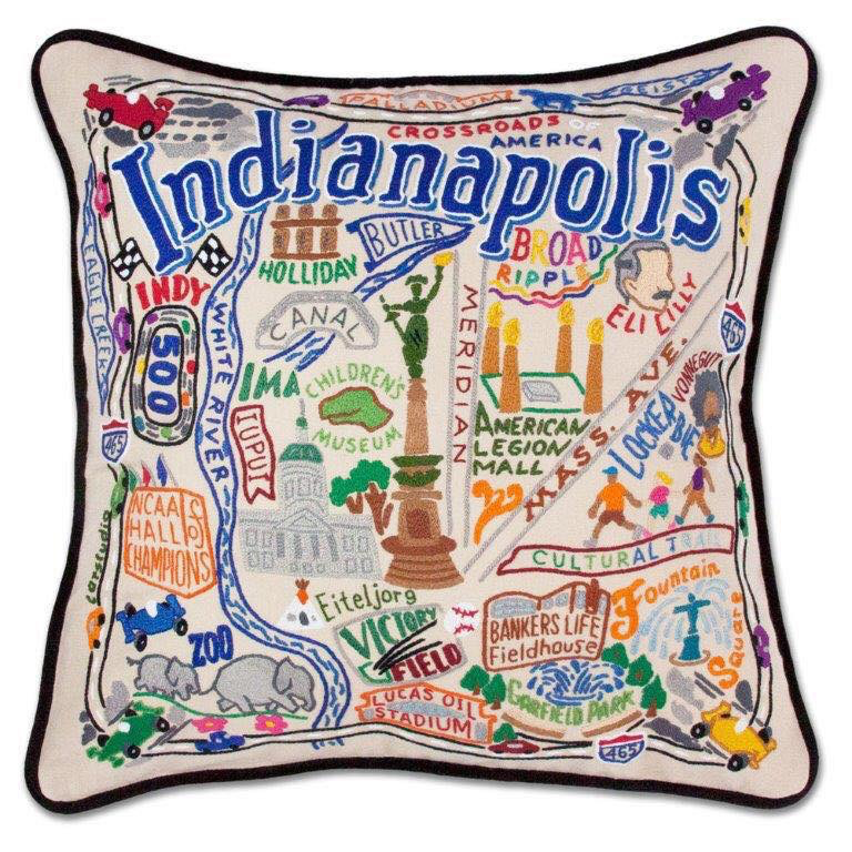 INDIANAPOLIS PILLOW BY CATSTUDIO - A. Dodson's