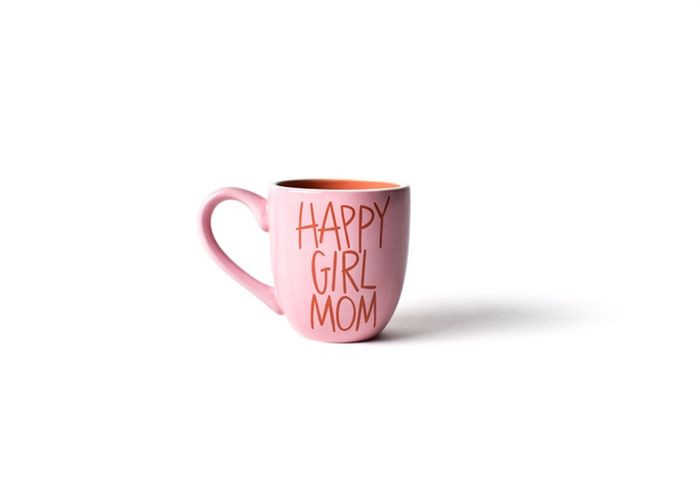 HAPPY EVERYTHING HAPPY GIRL MOM 4.25 PINK MUG