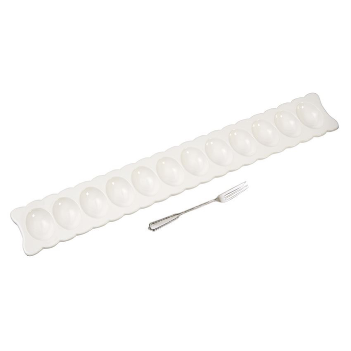 DEVILED EGG LONG TRAY SET BY MUD PIE