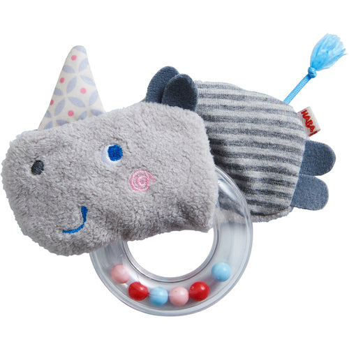Rhino Rattle with Removable Teething Ring