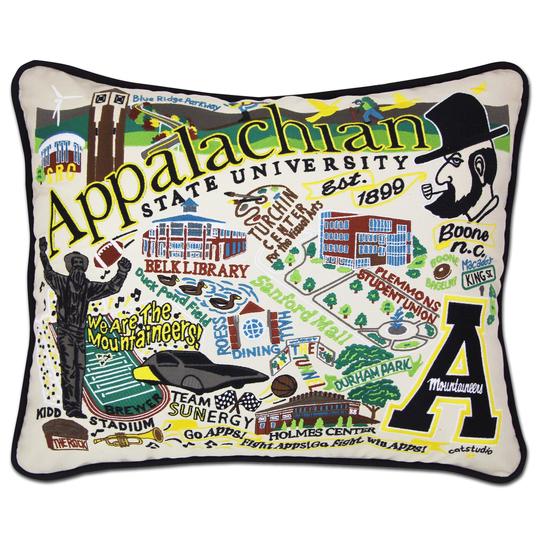 APPALACHIAN STATE UNIVERSITY PILLOW BY CATSTUDIO