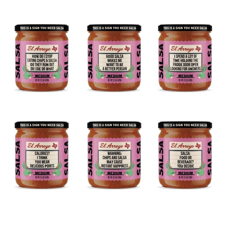 El Arroyo Medium Salsa - 6 Asst - A. Dodson's